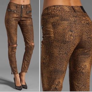 UNIF cheetah jeans size 25